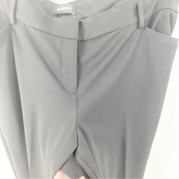 ✅ EXPRESS COLUMNIST BARELY BOOT LOW RISE WIDE LEG SIZE 16 LONG BLACK - Picture 7 of 7